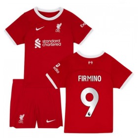 Liverpool 2023-24 Firmino 9 Domácí - Dětské Fotbalové Dresy (S/S)